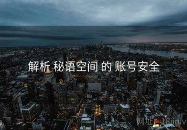 解析 秘语空间 的 账号安全