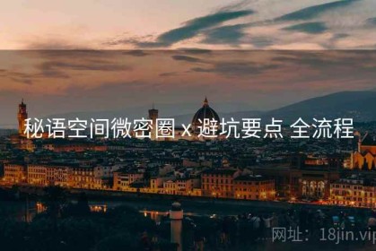 秘语空间微密圈 x 避坑要点 全流程