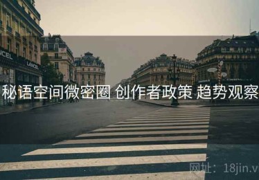 秘语空间微密圈 创作者政策 趋势观察
