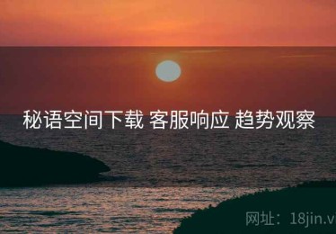 秘语空间下载 客服响应 趋势观察
