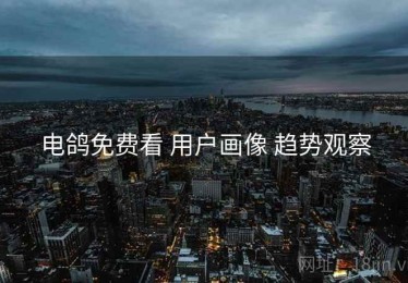 电鸽免费看 用户画像 趋势观察