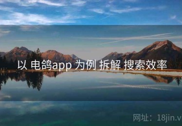 以 电鸽app 为例 拆解 搜索效率