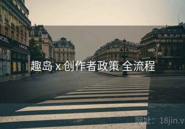 趣岛 x 创作者政策 全流程