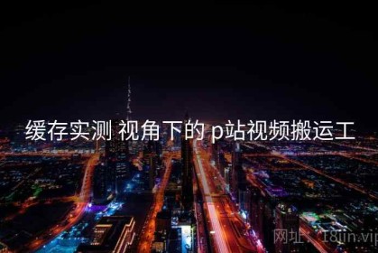 缓存实测 视角下的 p站视频搬运工