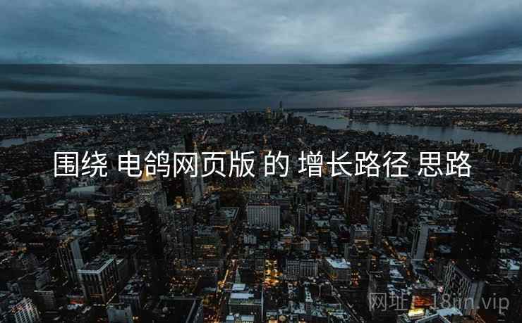 围绕 电鸽网页版 的 增长路径 思路