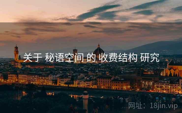 关于 秘语空间 的 收费结构 研究