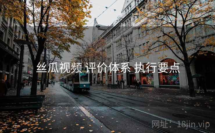 丝瓜视频 评价体系 执行要点