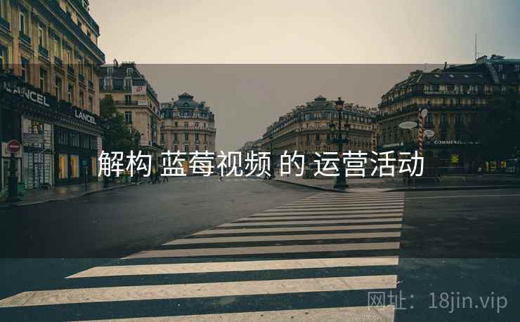 解构 蓝莓视频 的 运营活动