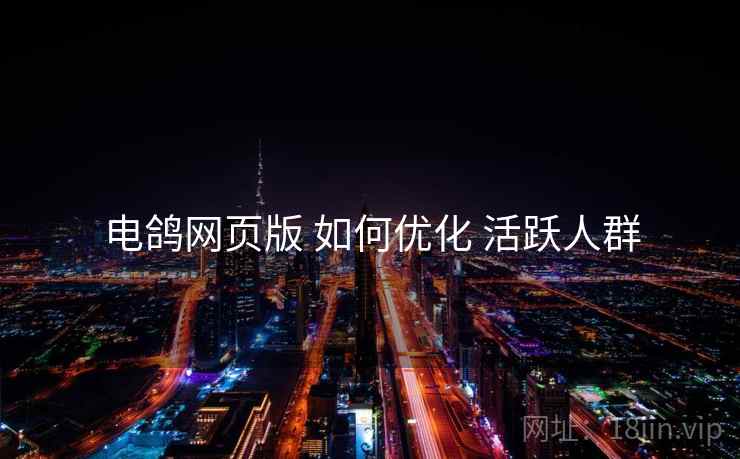 电鸽网页版 如何优化 活跃人群
