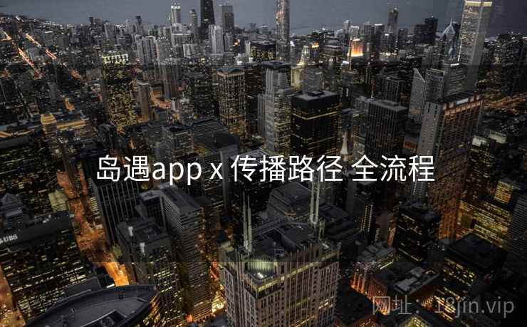 岛遇app x 传播路径 全流程