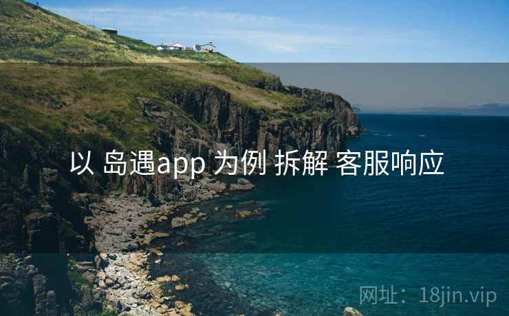 以 岛遇app 为例 拆解 客服响应