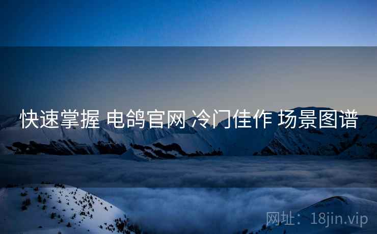 快速掌握 电鸽官网 冷门佳作 场景图谱